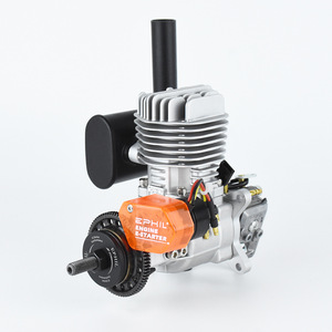 เครื่องยนต์แก๊ส Ephil X-20cc-S Pro พร้อมสตาร์ทไฟฟ้า สูบเดียว สองจังหวะ ท่อไอเสียด้านข้าง สำหรับเฮลิคอปเตอร์บังคับวิทยุแบบปีกตรึง - Product Image 1