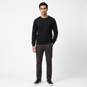 Sudadera Personalizada con Logotipo Estampado para Hombre, Cuello Redondo - Product Image 1