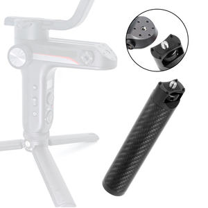 Empuñadura de Fibra de Carbono con Adaptador de Montaje de Zapata Fría de 1/4" para Estabilizador Zhiyun <span class=keywords><strong>WEEBILL</strong></span> S <span class=keywords><strong>LAB</strong></span>, Soporte para Monitor y Micrófono - Product Image 2