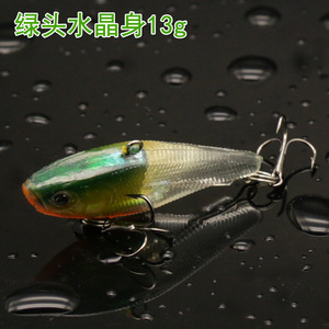 Señuelo duro de aleación de plomo de 13g con doble anzuelo para pesca de lubina, señuelo de agua dulce, cebo artificial, cebo de simulación, cebo compuesto - Product Image 5