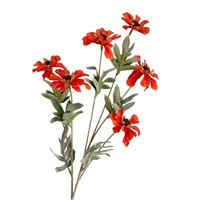 6-koppige Scabiosa Kunstbloemen van zijde, hoge simulatie, lichtgewicht, realistisch, decoratie voor thuis, woonkamer, hotel, bruiloft, bloemstuk