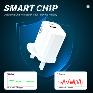 Sạc tường nhanh hai cổng USB Type-C 30W PD+QC3.0 OEM, bộ chuyển đổi điện thoại di động di động cho iPhone 16 15 13 12 và Samsung - Product Image 2
