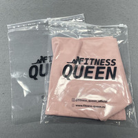 Sacs à fermeture éclair transparents en PE avec logo personnalisé imprimé pour sweat-shirts, vêtements, t-shirts, emballages de vêtements