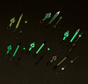 Automatic Movement Metal Black Border Green Luminous Watch Hands NH35/NH36 4R <strong>Wristwatch</strong> Pointer <strong>Assembly</strong> - Product Image 5