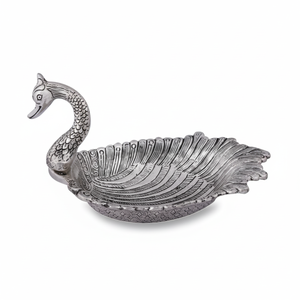 Bandeja de cisne Chapado en plata hecha a mano para decoración del hogar, bandeja de pato y regalos de retorno, 12 pulgadas, último diseño, novedad - Product Image 1