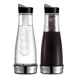 Cafetière à froid en verre avec base en acier inoxydable, idéale pour le café glacé - Product Image 2