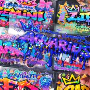 Autocollants de transfert 3D à effet dynamique holographique UV DTF pour gobelets de 16 oz avec couvercle en bambou, imperméables, durables et permanents - Product Image 3