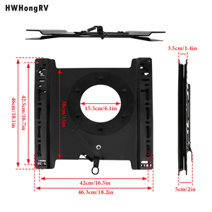 360 Degree Rotatable Passenger Swivel Car Seat Base RV Seat Conversion Turntable <strong>Interior</strong> <strong>Kits</strong> Rear Compatible Sprinter <strong>Transit</strong> - Product Image 3