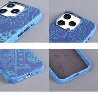 Étui de protection fin et respirant en jean pour iPhone 17 16 15 14 13 12 Pro Max