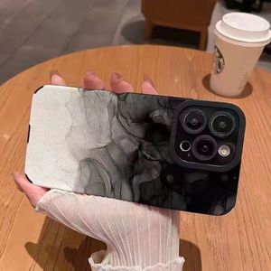 Coque de téléphone portable en TPU avec peinture à l'encre graduelle électro-plaquée noir et blanc pour <span class=keywords><strong>iPhone</strong></span> 7 8 X <span class=keywords><strong>XR</strong></span> XS 11 12 13 14 15 16 17 Pro Max - Product Image 4