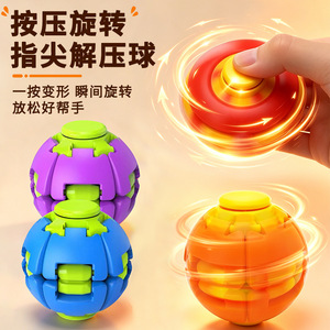 Spinner de Plástico 3D Transformable con Rotación Automática, Juguete Educativo Antiestrés para Niños y Adultos - Product Image 1