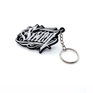 Rubber Keychain Custom Logo Soft PVC Keychain promotion Custom cartoon character Rubber Keychain