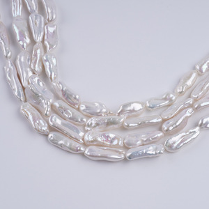 Perlas de Agua Dulce Naturales Blancas Irregulares de 9-12 mm al por Mayor, Productos Semielaborados para Hacer Collares Hechos a Mano - Product Image 3