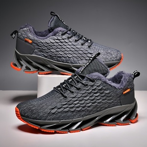<span class=keywords><strong>Scarpe</strong></span> Sportive da Uomo Retrò con Ammortizzazione, Tomaia in Tela e Rete, Leggere e Traspiranti, Sneakers da Esterno con Lacci - Product Image 4