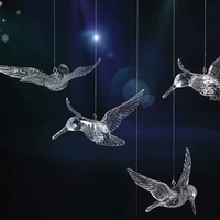 Pendentif air acrylique colibri mariage cristal transparent oiseau maison hôtel plafond décoration pendentif