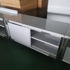 Gabinete de mesa de preparación de acero inoxidable de alta resistencia | Banco de trabajo comercial para Cocina, Restaurante, panadería y <span class=keywords><strong>catering</strong></span> - Product Image 4