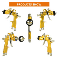 Pistola de Pulverización ROKO MINI WS400 1.0mm LVLP para Repintado Automotriz, Certificación OEM CE, Alimentación por Gravedad, para Reparación y Pintura de Automóviles