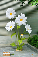 Fleur géante en papier crépon blanc surdimensionnée, faite à la main, pour décoration florale stéréoscopique, idéale pour boutique, extérieur ou toile de fond de mariage