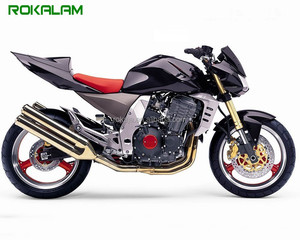 ABS carenado de motocicleta para <span class=keywords><strong>Kawasaki</strong></span> <span class=keywords><strong>Z1000</strong></span> 2003, <span class=keywords><strong>2004</strong></span>, 2005, 2006 Z 1000 03 04 05 06 negro carenado del mercado de - Product Image 1