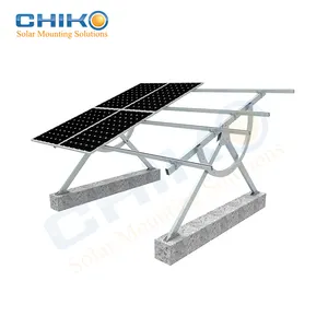 Q235 adjustable solar mounting racking / structure / bracket for ground pv panel install