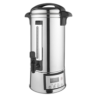 Chauffe-eau électrique professionnel, 20l, en acier inoxydable, avec commande numérique, 20l