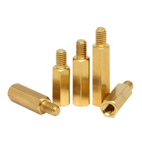 Surtido de espaciadores hexagonales de latón M2, M2.5, M3, M4, M5, M6, pernos de soporte roscados de latón GB 900 para ensamblaje de chasis de computadora
