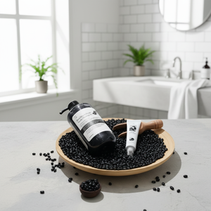 [SOY LAB] Shampooing Soin du Cuir Chevelu aux Haricots Noirs & Ensemble Ampoule aux Haricots Noirs et Miel, Huile Lissante, Contrôle du Sébum, Protection de la Couleur pour une Brillance Saine - Product Image 3