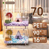 Cabane confortable pour hamsters nains |   Villa de luxe extra-large et spacieuse pour hamsters syriens