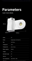 Poignée magnétique pour smartphone M31 avec anneau lumineux LED portable, température de couleur 2500-9000K pour la photographie et la vidéo sur téléphone