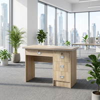 Meja Komputer Kantor Kecil Modern dari Kayu untuk Manajer, Bos, CEO, Meja Belajar dengan Laci, Set Furnitur, Kustomisasi Pabrik, Grosir
