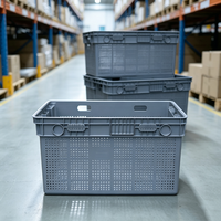 Caisse en plastique empilable et emboîtable NEXARA de qualité alimentaire 1100x650x550mm, conteneur pour la logistique de la chaîne du froid