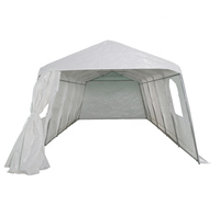 Abri de voiture pliable portable très demandé, abri temporaire pour voiture de jardin enduit anti-neige, abri de voiture d'hiver en bâche PET, garage extérieur simple et moderne pour voiture