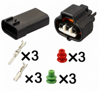 Connecteur automobile Toyota de haute qualité 90980-10845 6189-0099 à 3 broches scellé pour faisceau de câbles et connexion électrique