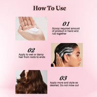 Produits de coiffage pour cheveux OEM ODM, crème définissante pour boucles, lotion lissante pour cheveux bouclés, traitement pour cheveux noirs