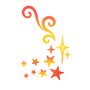 Autocollant de tatouages temporaires de paillettes colorées <span class=keywords><strong>tatouage</strong></span> imperméable de dessin animé d'étoile à cinq branches rouge et jaune pour la jambe de <span class=keywords><strong>bras</strong></span> de visage - Product Image 6