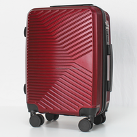 Ensemble de bagages légers en ABS+PC avec couleur/logo personnalisés, valises classiques 20/24/28 pouces, roues universelles à 8 roulettes, cadeau d'entreprise, fabrication en usine