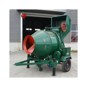 Mezcladora de Concreto con Tambor Reversible para Equipos de Construcción, con Motor Diésel y Tolva de Elevación con Cable de Acero Jzc350-DH - Product Image 1