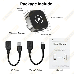 <span class=keywords><strong>Adaptateur</strong></span> CarPlay 2 en 1 JMC <span class=keywords><strong>pour</strong></span> CarPlay filaire vers sans fil universel, Android Auto, <span class=keywords><strong>adaptateur</strong></span> USB vers CarPlay sans fil, <span class=keywords><strong>musique</strong></span> BT - Product Image 6