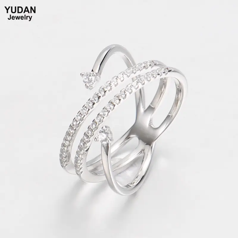 Exquisite women jewelry pure silver ring women