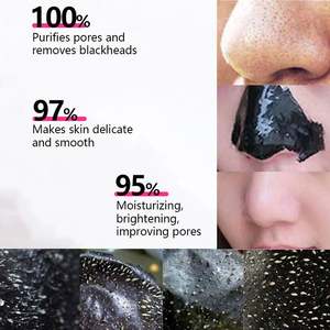 Mascarilla Facial Removedora de Puntos Negros, Mascarilla Negra de Carbón de Bambú, Limpieza Profunda de Poros, Purificante, Exfoliante, Suministrada por - Product Image 3