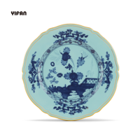Vente en gros de service de vaisselle en os fin assiette en céramique service de table de mariage de bonne qualité