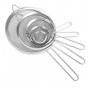 Colador de Malla Fina de Acero Inoxidable 304, Colador de Aceite, Colador de Harina para Filtrar Alimentos, Accesorios de Cocina - Product Image 1