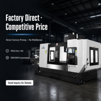 Centre d'usinage CNC 3 axes VMC CV-1370 avec commande FANUC, BT50, 6000 tr/min, charge de table 1000 kg, pour usinage intensif