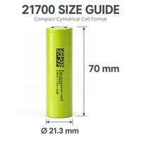 Batterie Li-ion Dmegc 21700 50E 3.7V 5000mAh Cellule Cylindrique 18mR 1000 Cycles 21.5*70mm 1S pour Véhicule Électrique Lampe Torche