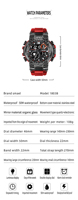 Montre pour homme Smael 8093, style sportif, mouvement à quartz japonais numérique, modèle avec alarme, résistante à l'eau, lumineuse, montre-bracelet pour homme pour la natation