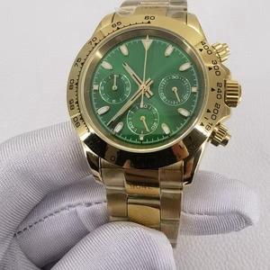 Montre-bracelet mécanique haut de gamme en acier inoxydable avec saphir, étanche, résistante aux rayures, montre de plongée sportive - Product Image 1