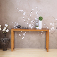 Table d'entrée rustique en bois naturel, console design minimaliste moderne, buffet étroit pour couloir, personnalisable pour hôtel et salon