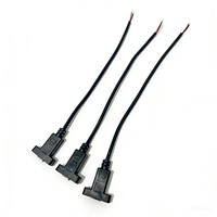 Cable USB Tipo-C Hembra con Conector Pigtail 24AWG, Cable de Alimentación USB-C a Cable Desnudo con Extremo Abierto
