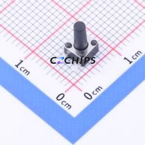 K2-1109DF-K4SW-04 Push Button Switch Through hole Component (THT) Switch Round Plunger 50mA 12V Black - Product Image 1