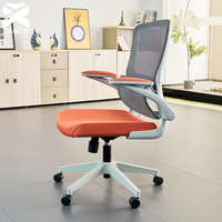 Chaise de bureau ergonomique pivotante moderne avec support lombaire et accoudoirs pour l'école et le bureau à domicile